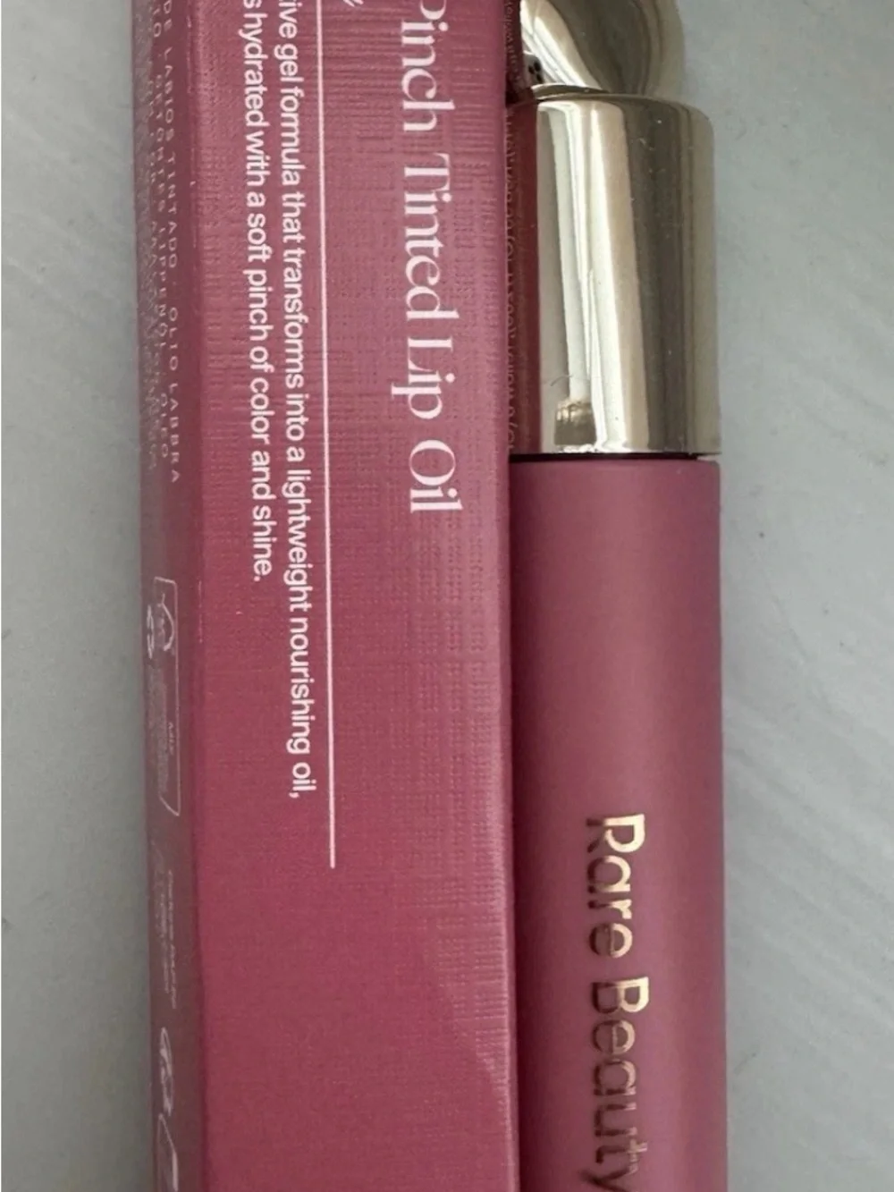 Rare Beauty Tinted Lip Oil — Mauve Pink Shade